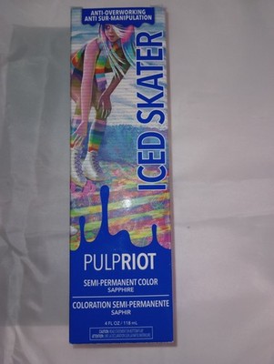 PULP RIOT SEMI PERMANENT HAIR COLOR SAPHIRE ICED SKATER 4OZ NEW IN BOX