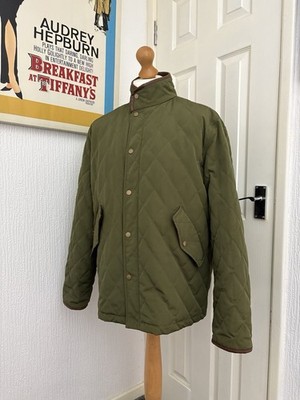 Robert Graham Herren Steppjacke Country Padded Grün Hacking Jagd Große L