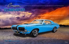 1967 Mercury Cougar Eliminator Poster Print - Customize With Your Ride 1967 Mercury Cougar Eliminator Poster Print - Customize With Your Ride