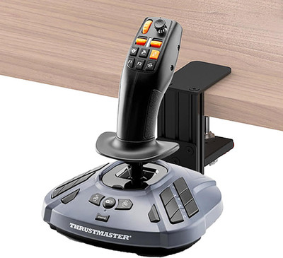 Metal Desk Mount Compatible with Thrustmaster Simtask Farmstick, T-Flight Hotas