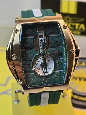 Invicta Racing Vibe RPM Men's Watch 57mm Green White w/ Green Racing Dial NEW!