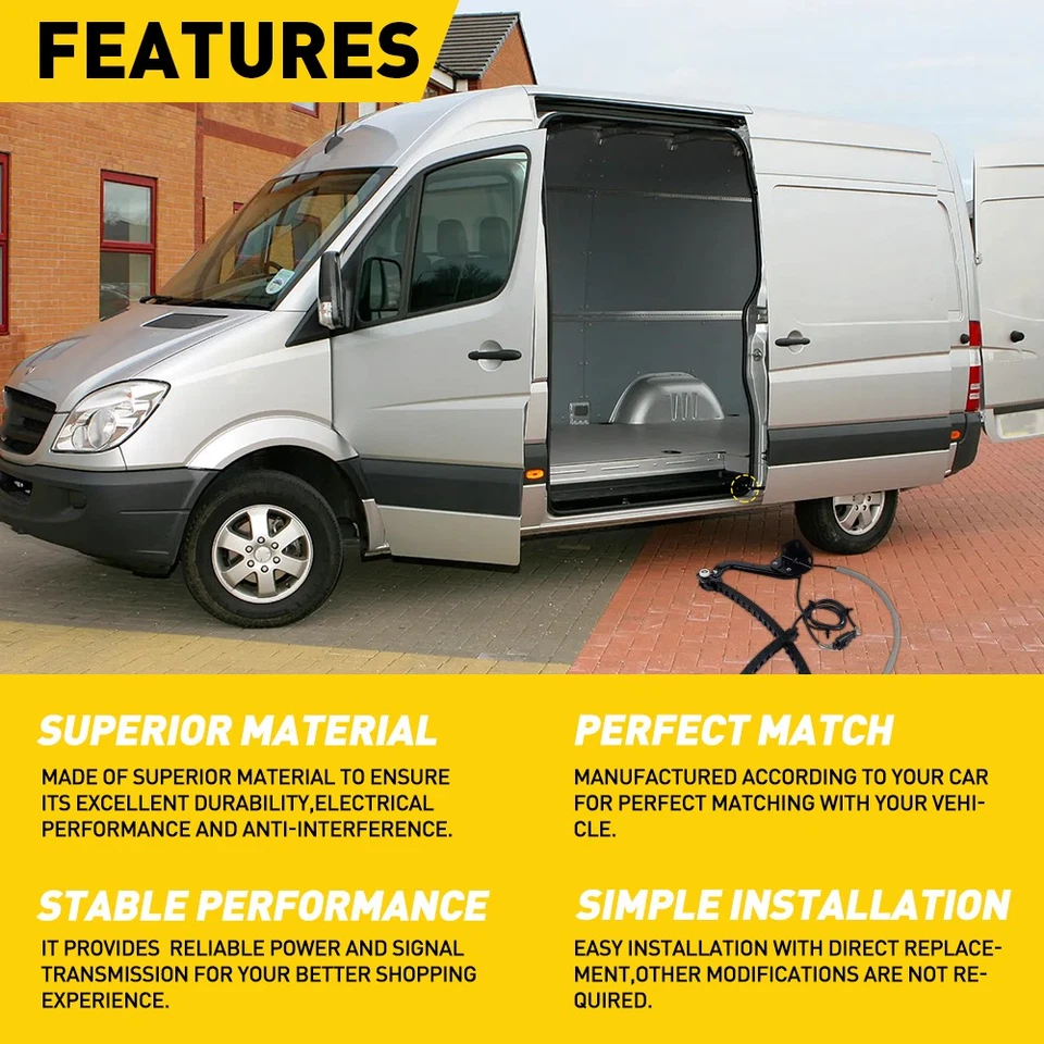 For Mercedes-Benz All Sprinter 2006-2017 Passenger Power Sliding Door Cable EXD - Image 4 of 4