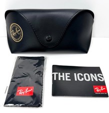 Ray Ban Genuine Universal Black Medium/Large Soft Case for Sunglasses with Cloth