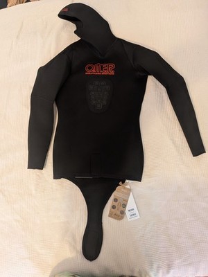 Omer Sub Black BIFO Jacket  3mm Spearfishing Wetsuit Size 4 (L) . NWT 