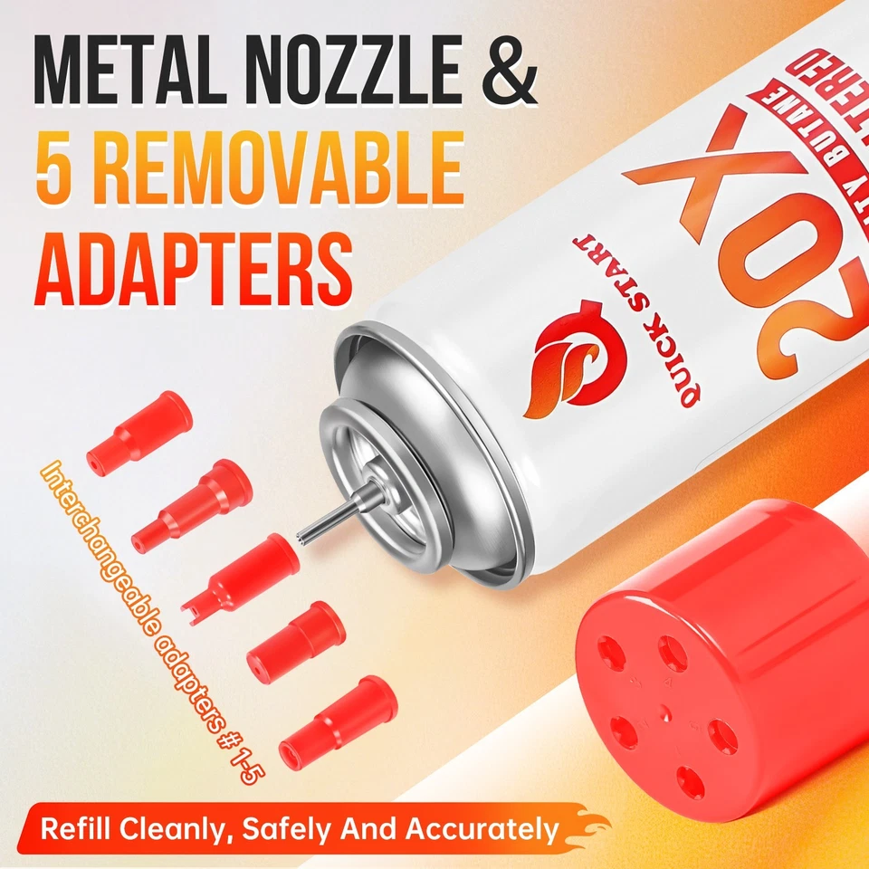 Butano 20X / 10.14 fl oz recarga combustible gas para encendedores / antorcha / lote de 2 o 12 Foto 3 de 4