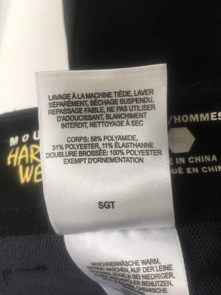 Pantalones negros Mountain Hardwear para hombre senderismo/camping talla XL capa exterior elástica Foto 4 de 4