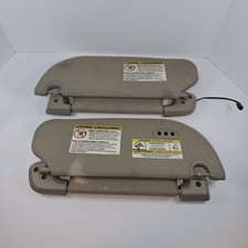 07-14 Oem Ford Expedition Lincoln Navigator Sun Visor Set Tan Homelink