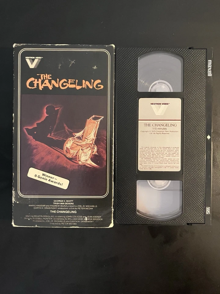 The Changeling VHS Tape Horror Movie Vestron Video ‘82/‘79 - Image 3 of 3