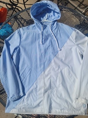 Kith 100% Cotton Full Zip Hoodie Lightweight Jacket Mens L Colorblock Rare 