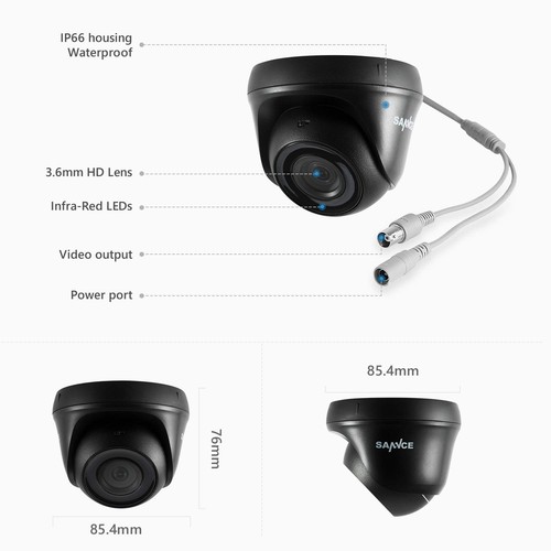 1080p Wired Home Security Camera with EXIR Night Vision, IP66 Waterproof for ... - Picture 7 of 8