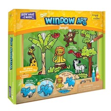 Imagimake Window Art Jungle Glass Painting Kit for Kids Age 5 Glass painting
