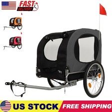 Foldable Pet Bicycle Trailer Stroller Dog Cat Bike Carrier 88 lb Water Resistant