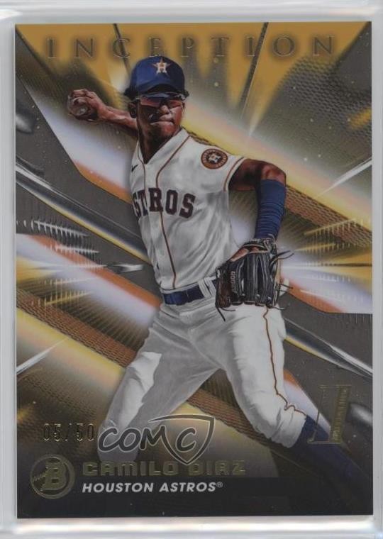 2023 Bowman Inception Gold Foil 5/50 Camilo Diaz #44 fm0