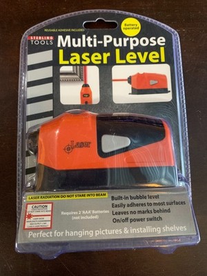 LASER LEVEL Multi-Purpose - built-in bubble level - on/off power Sterling Tools