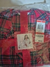 New Charter Club Women's 2-Pc. Cotton Flannel Pajamas Set- X Small