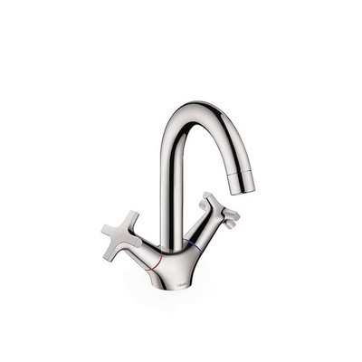 Hansgrohe 1 X 71270001 New Chrome Logis Classic 2 Handle Bathroom Faucet.