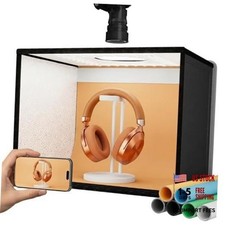 16"x12"x12"Photo Light Box Photography, 24W Foldable Photo Studio 16 12 inch