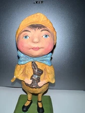 Debra Schoch Little Boy in Chicken Costume  Easter  Folk Art e Bethany Lowe