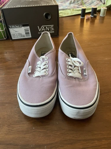 Vans Autentica Sneaker Lavender Fog Bianco Uomo Taglia 8 Donna Taglia 9 5