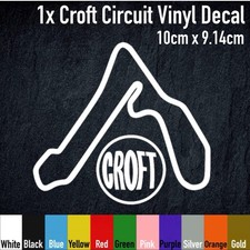 Croft Circuit Track Race Vinyl Decal Sticker, BTCC, HPM012