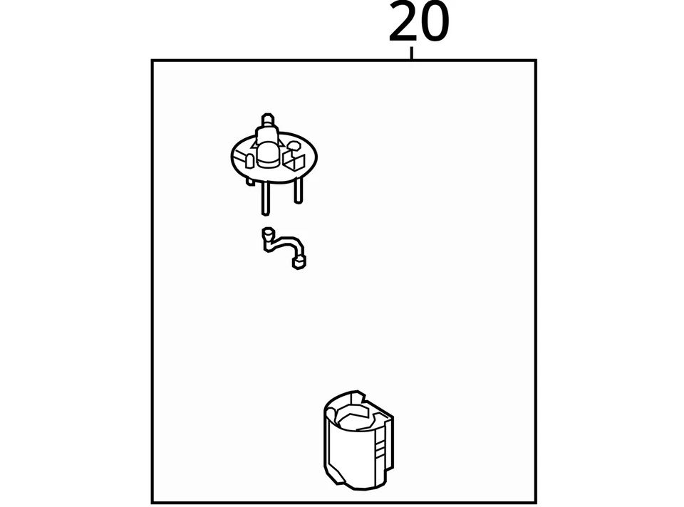 Conjunto de bomba de combustível KIA RIO 2012-2015 FWD 1,60L usado 104K milhas 323-59422 - Imagem 4 de 4
