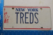 New York NY License Plate Vanity Tire Car Rubber Slicks Treds