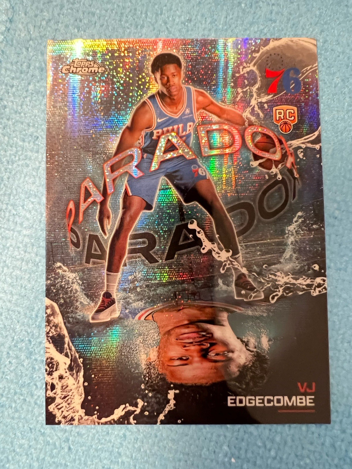 2025-26 Topps Chrome VJ Edgecombe Paradox RC Philadelphia 76ers #PX-23