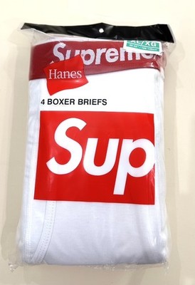 Supreme x Hanes Boxer Briefs (4 pack) White XL Xlarge