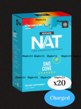 🔥Pruvit Keto OS NAT Ketones SNO CONE Charged Box 20 Pk Exp '27