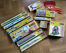 Faller HitCar Autobahn Konvolut, 70er Jahre, mit fünf Autos und OVP