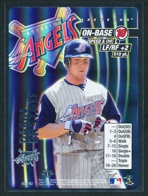 Darin Erstad 002/462 Foil 2001 MLB Showdown 1st Edition WOTC - LP