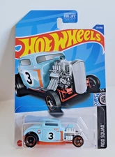 Hot Wheels 2022 Rod Squad 5/5  '32 Ford Gulf Racing Light Blue