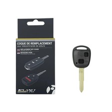 COQUE CLE ADAPTABLE POUR TOYOTA 2 BOUTON LAME CRANTEE KEYSKAR