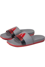 Adidas Adilette Comfort Mens Sz 18 Red Grey Three-Carbon Slides Slip On