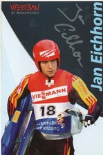 Jan Eichhorn (Saneczkarnie, Brązowe Mistrzostwa Świata 2007), sign. AK