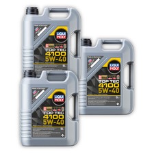 3x 5L LIQUI MOLY 3701 Motoröl Top Tec 4100 5W-40 Motorenöl Leichtlauf Motor Öl