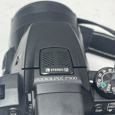 Nikon COOLPIX P500 12.1MP HD 36x Zoom Digital Camera, Charger