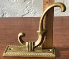 Vintage Brass Arts & Crafts Style Rope Twist Coat Clothes Bath Robe Towel Hook — photo 2