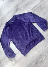 Athleta Girl Double Cozy Karma Velour Pullover Crewneck Girl s L/12 Plum Purple