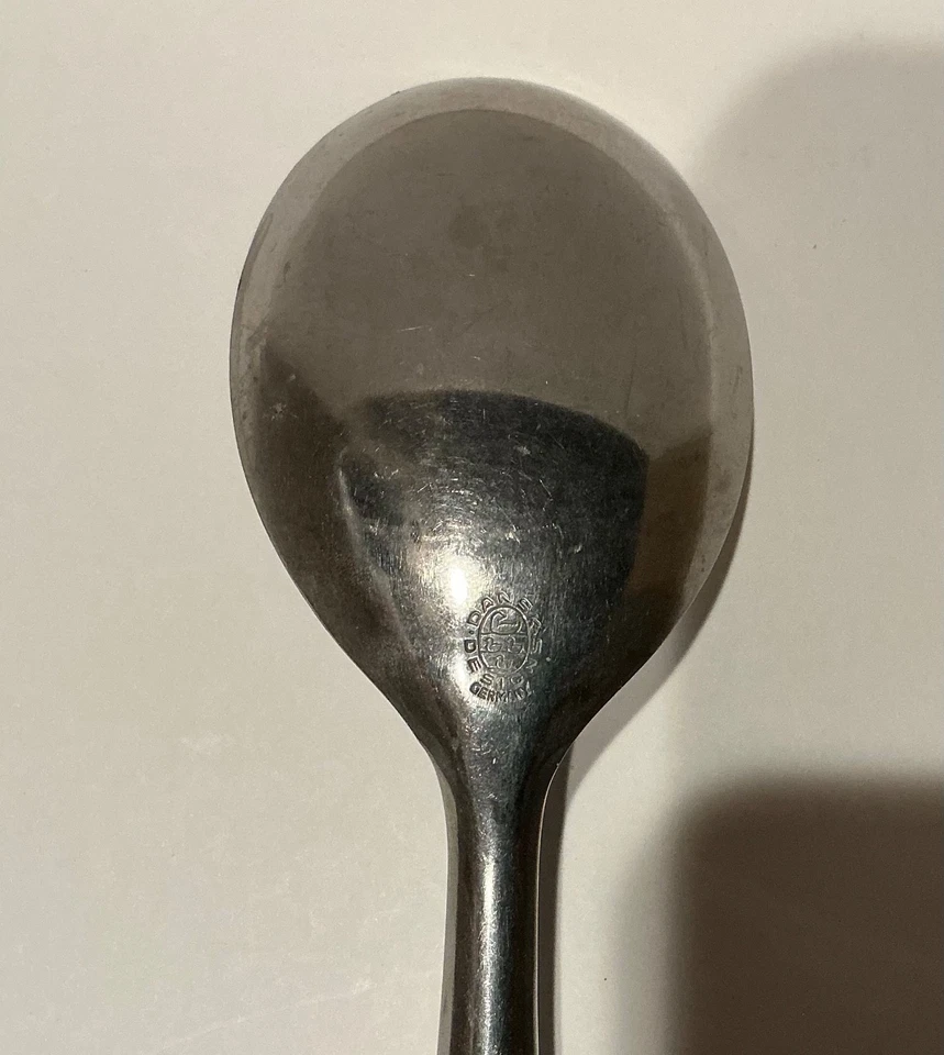 Dansk Kongo Serving Spoon Black Handle Stainless Flatware - Image 3 of 3