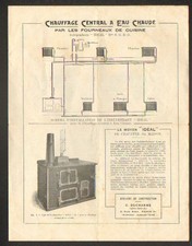 PARIS (XVIII° Arr) ATELIER de CONSTRUCTION / CHAUFFAGE FOURNEAUX "C. DUCHARME"