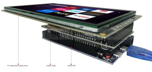 7"inch 1024x600 TFT Capacitive Touch Screen Shield for Arduino Due,Mega2560,Uno - Picture 2 of 7