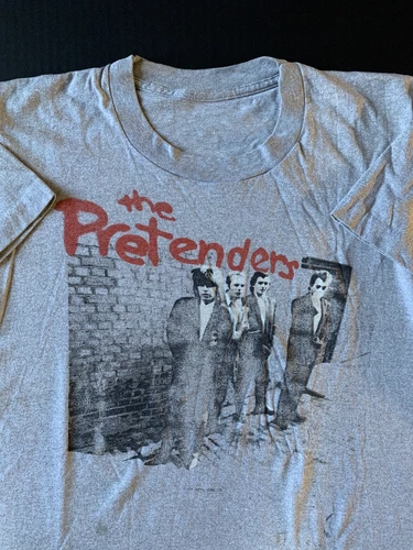 80s THE PRETENDERS tour T-Shirt Concert Band Th 1980s vintage concert t-shirt, vintage, single stitch, B+ condition