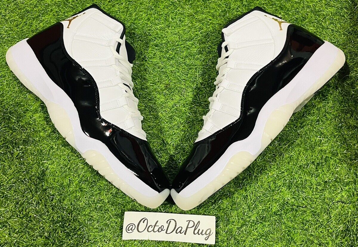 Nike Air Jordan 11 Retro DMP Gratitude Black Gold Mens Multi Nike Air Jordan 11 Retro DMP Gratitude Black Gold Mens Multi