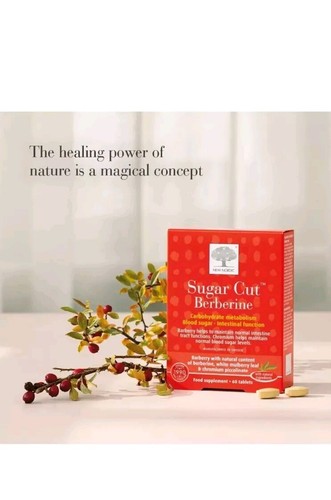 New Nordic Sugar Cut Berberine 60 Tablets helps Sugar Metabolism. - Picture 3 of 4