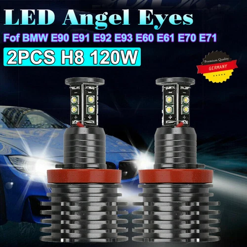 2x H8 Angel Eyes Ringe Standlicht Für BMW E81 E82 E88 E90 E91 E92 E60 E63 E70