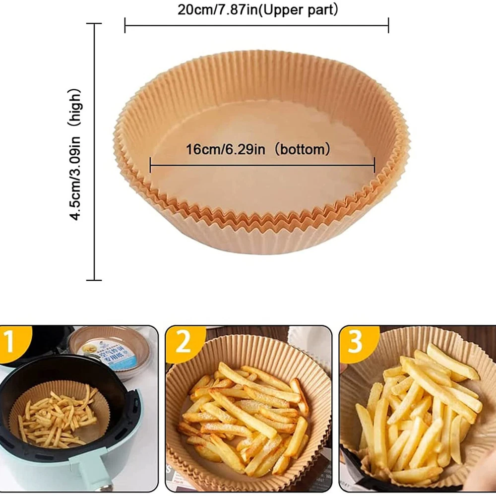 Air Fryer Silicone Pot Air Fryer Basket Linings Non-Stick Oven Baking Tray/Paper