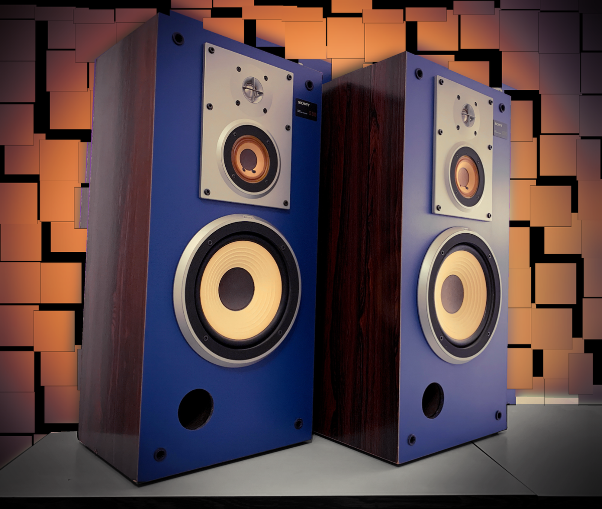 Sony SS-S30 🌈RaRe🌈 Vintage Unique Blue Vintage Stereo