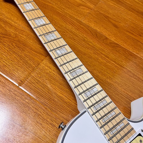 EN STOCK Guitarra Eléctrica LP Blanca 2H Pastillas Abiertas Diapasón Arce Sólido - Imagen 2 de 8