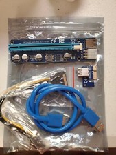 PCI-E 1x to 16x Powered USB3.0 GPU Riser Extender Adapter Card version 008c 